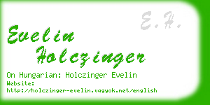 evelin holczinger business card